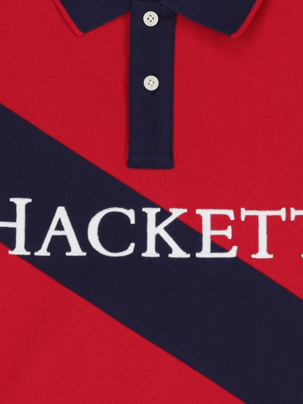 Hackett Kids Poloshirt met logodetail Rood