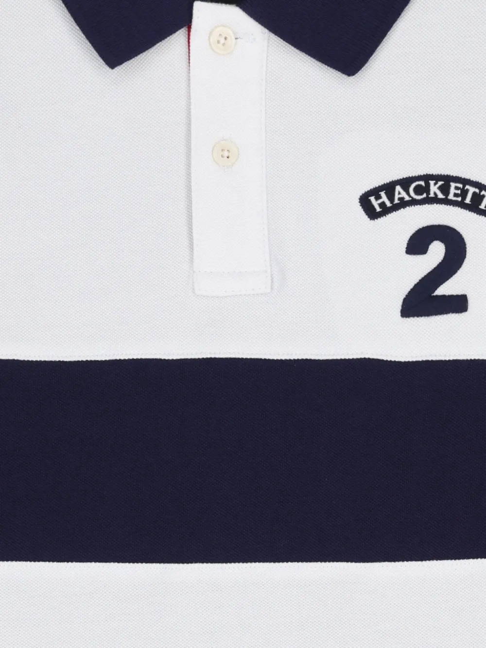 Hackett Kids Poloshirt met logodetail Wit