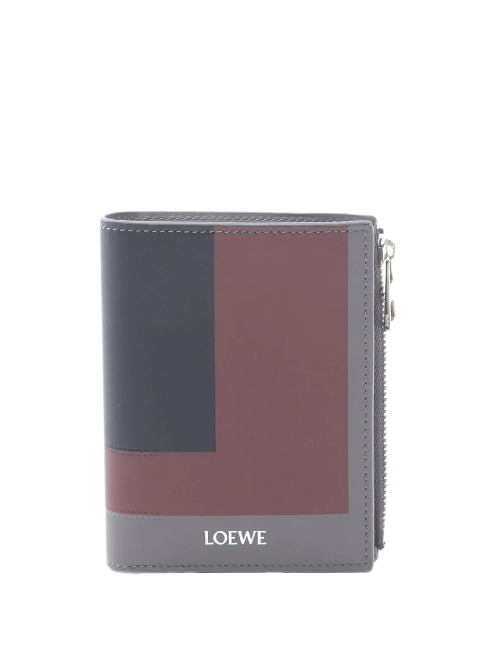 Loewe Pre-Owned 2010-2025 Tricolor Leather Slim Compact Wallet long wallets - Grigio