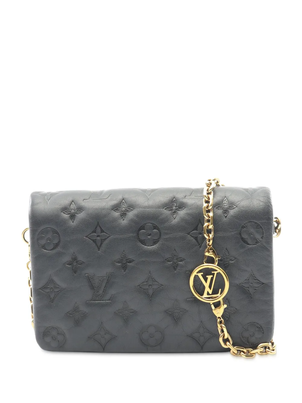 Louis Vuitton Pre-Owned 2021-2025 Monogram Embossed Pochette Coussin crossbody bag - Nero