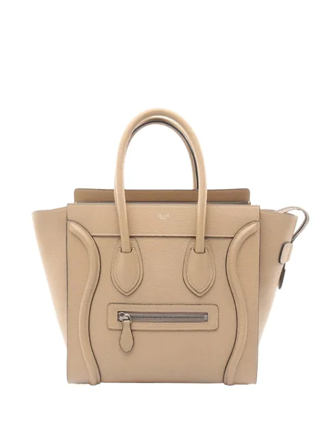 Celine Pre-Owned 2010-2025 Micro Leather Luggage tote bag