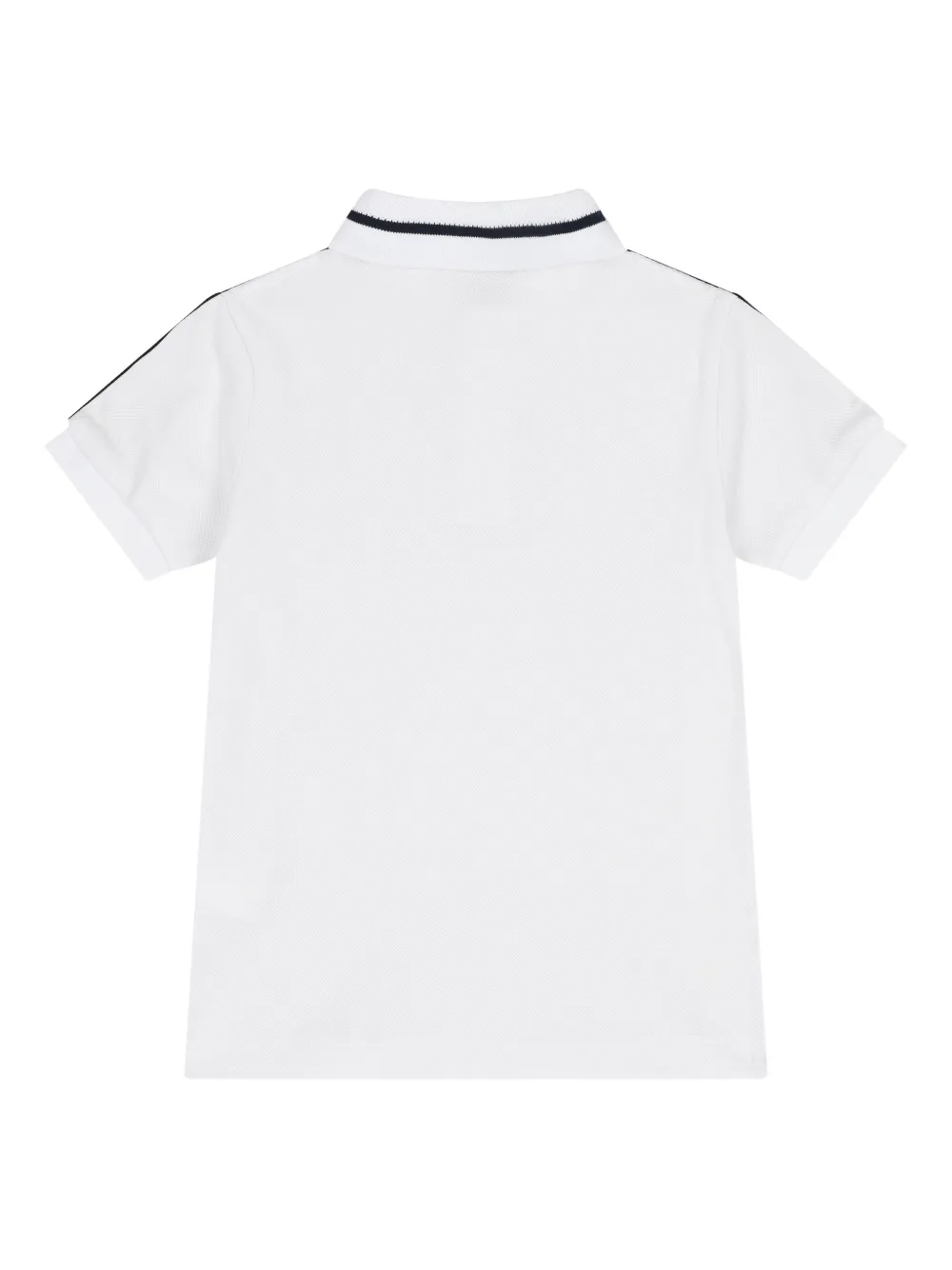 Hackett Kids Poloshirt met gestreept detail Wit