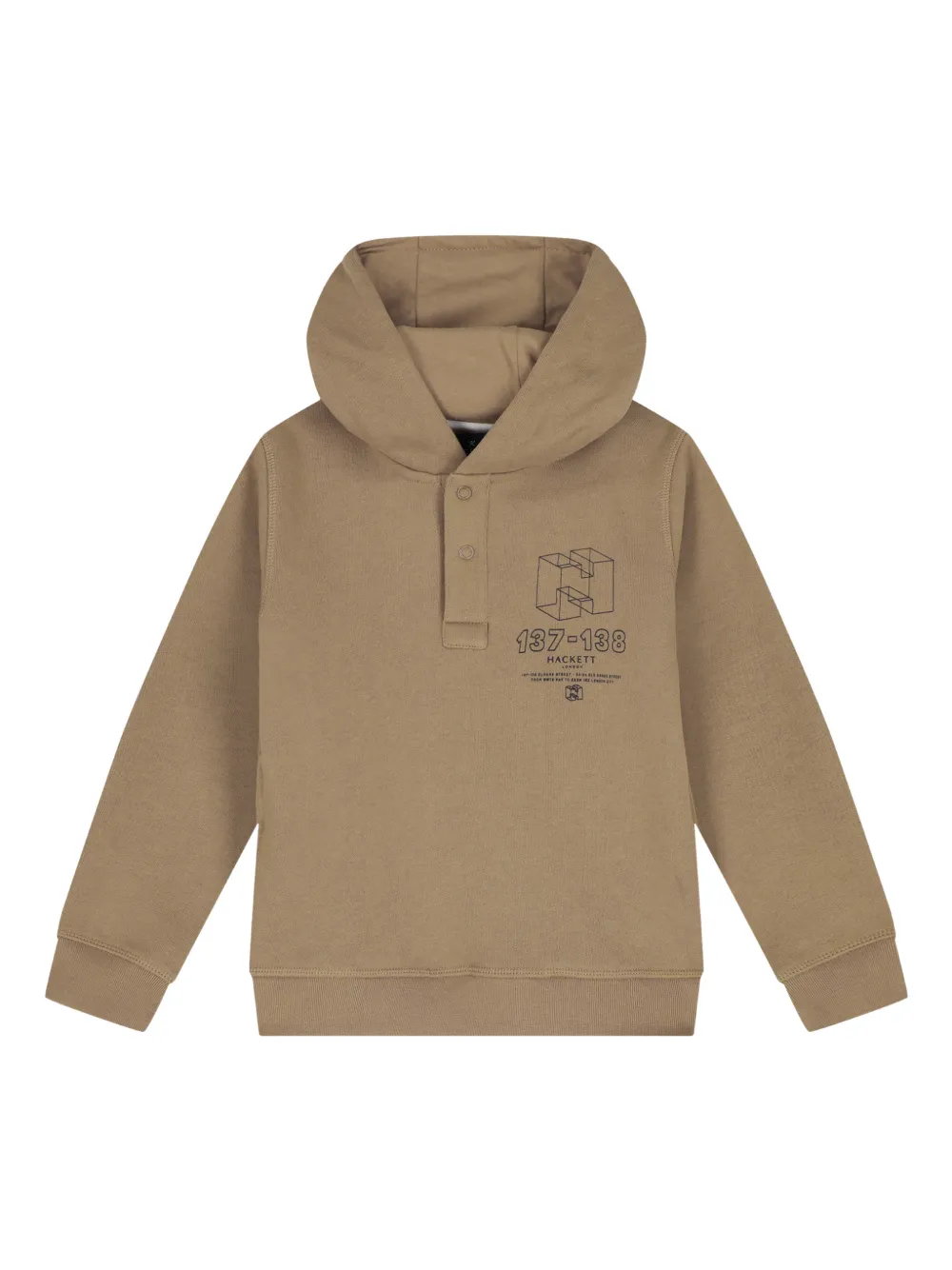 Hackett Kids Hoodie met logo Beige