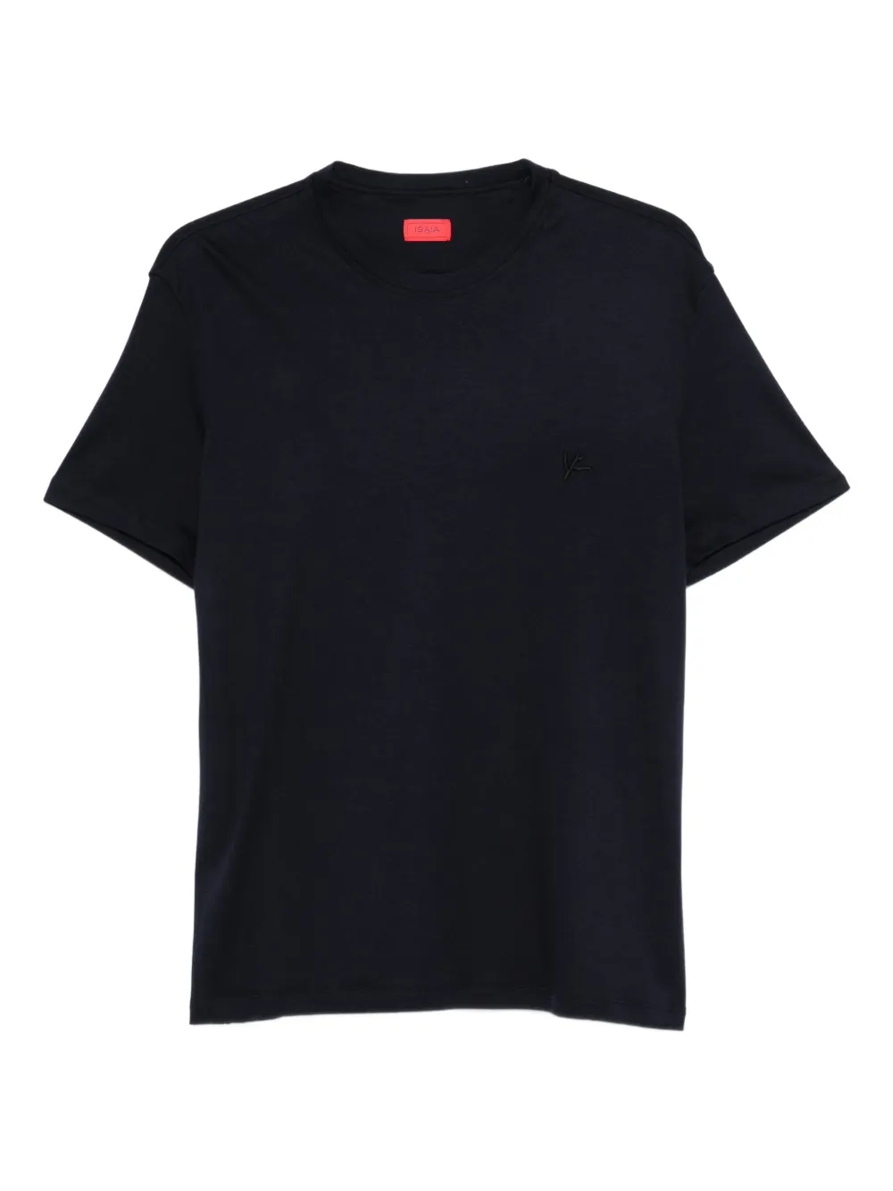 Isaia logo-embroidered T-shirt - Blu