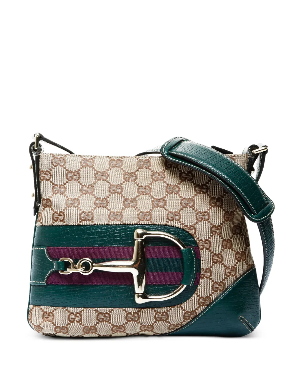 Gucci Pre-Owned 2000-2015 Horsebit GG-motif cross body bag - Toni neutri
