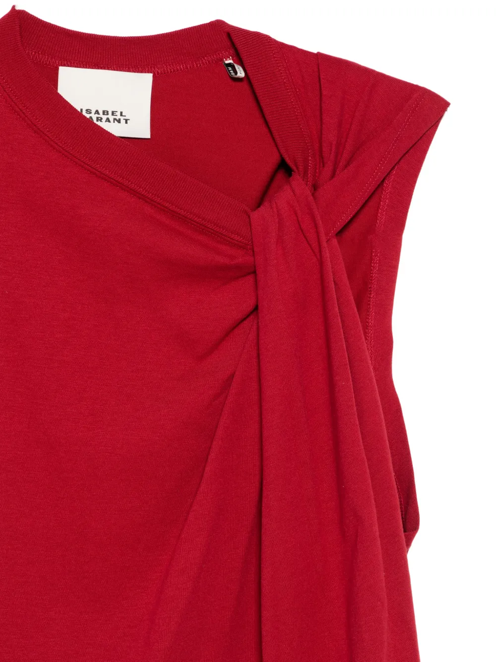  Isabel Marant Nayda Knotted T-shirt - Red 