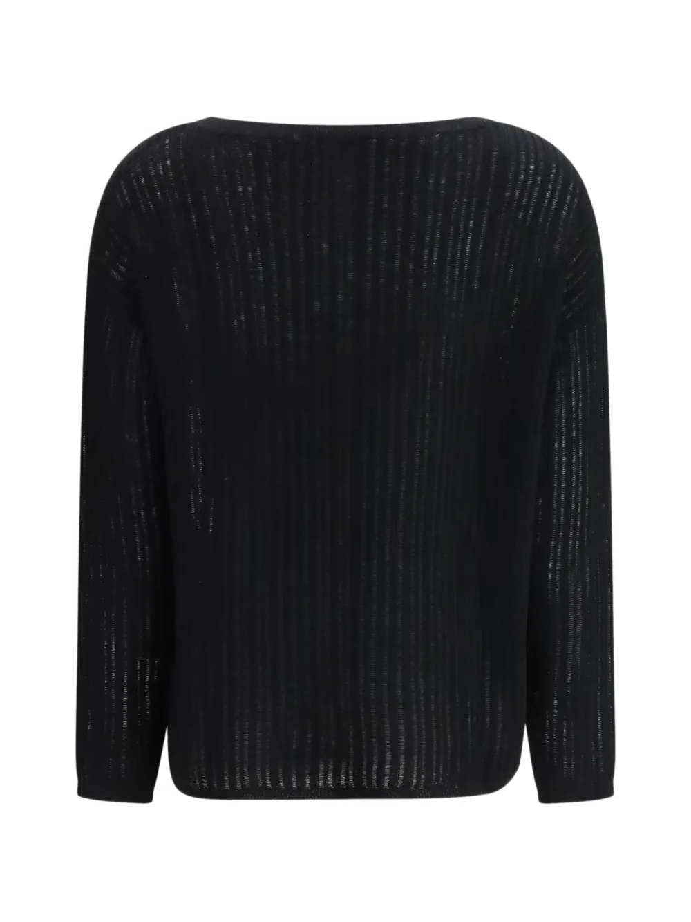 Allude Trui met boothals Zwart