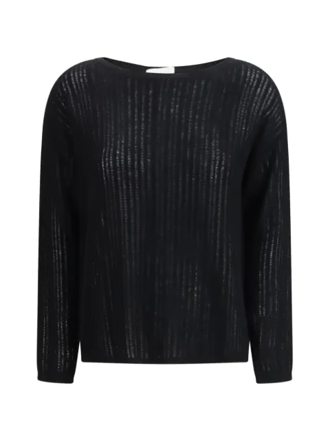 Allude 一字领针织衫