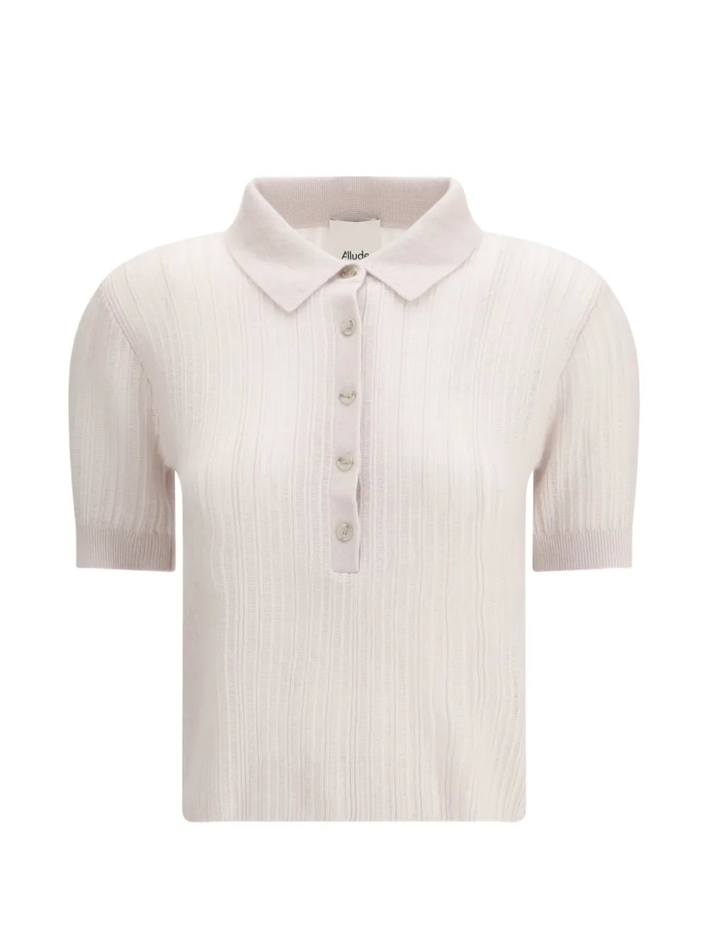 Allude polo neck short sleeve top - Toni neutri