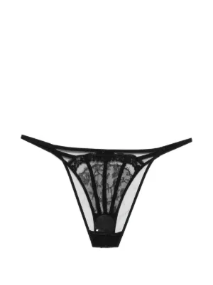 Agent provocateur エージェントプロヴォケーター　3点セット AGENT PROVOCATEUR Katanah cutout Swiss-dot tulle briefs | NET-A-PORTER