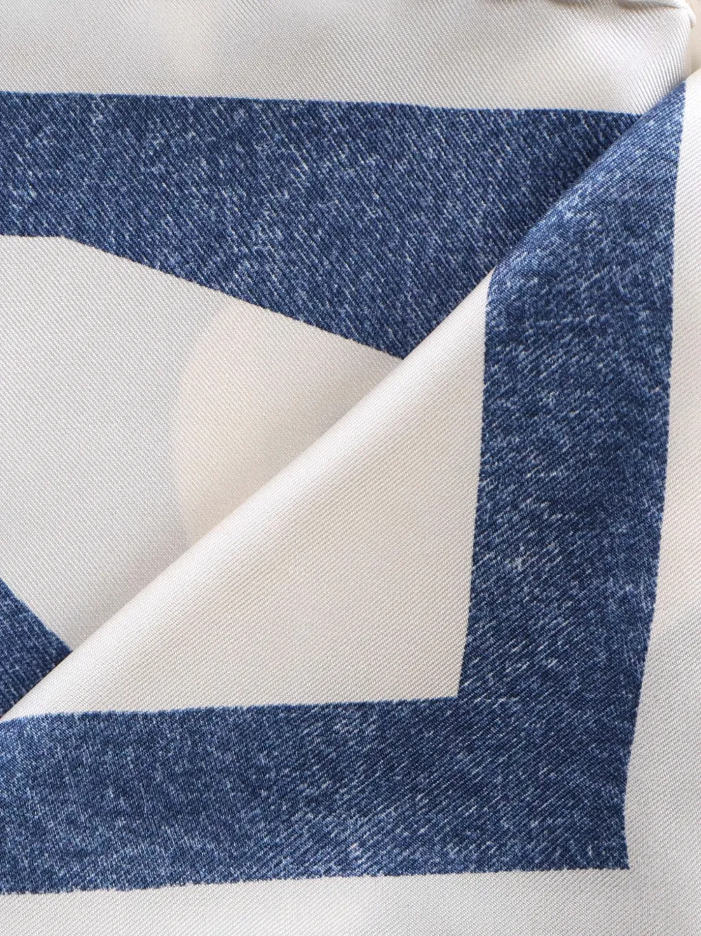  Ferragamo Denim-effect Scarf - Blue 