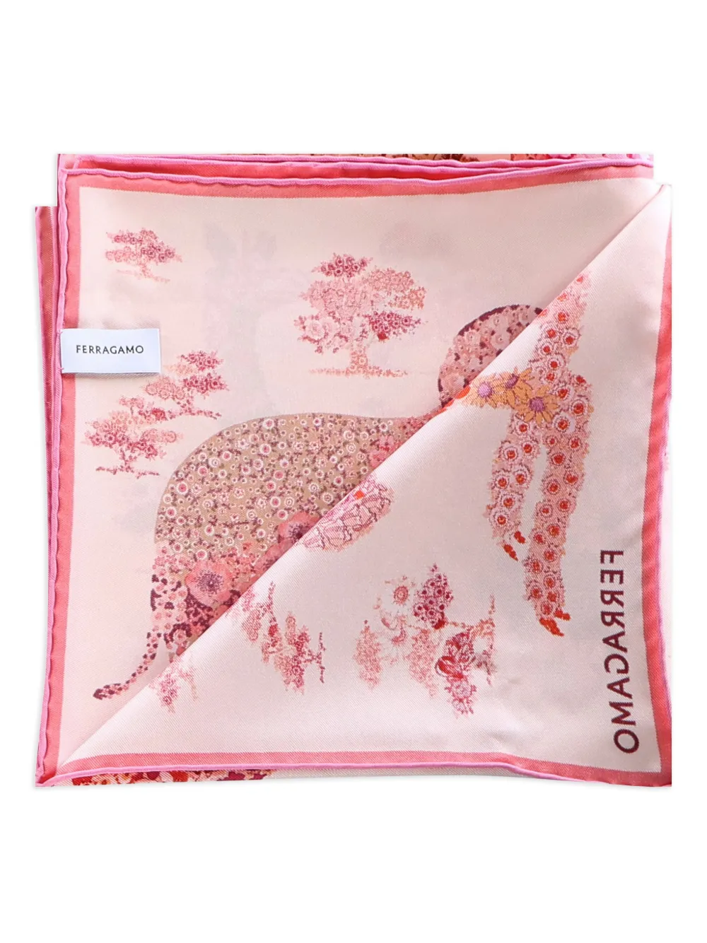 Ferragamo floral silk scarf - Rosa