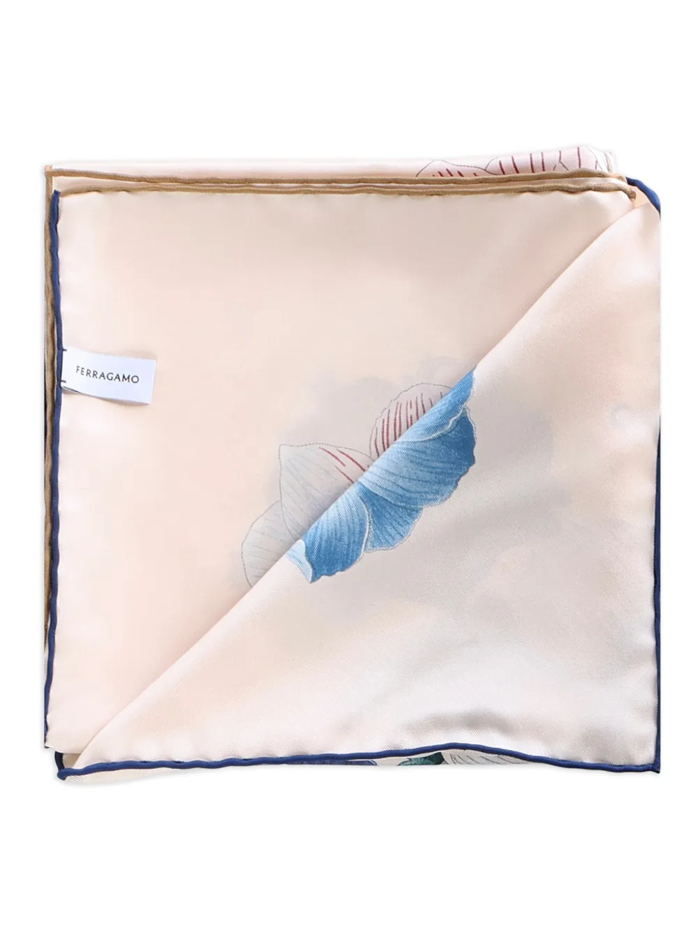 Ferragamo floral silk scarf - Beige