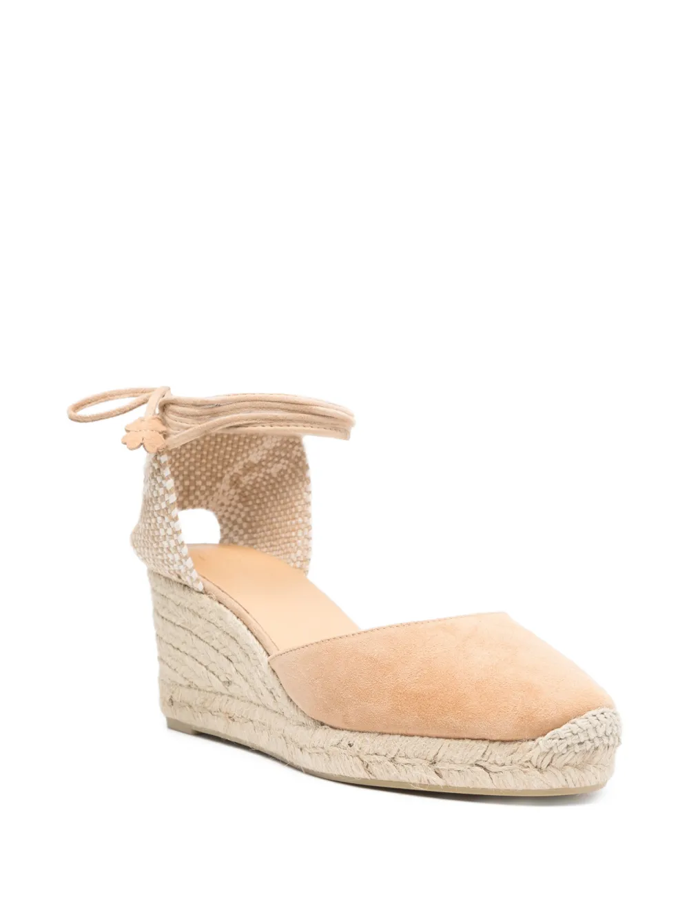 Castañer Carina espadrilles met gestrikt enkelbandje Beige