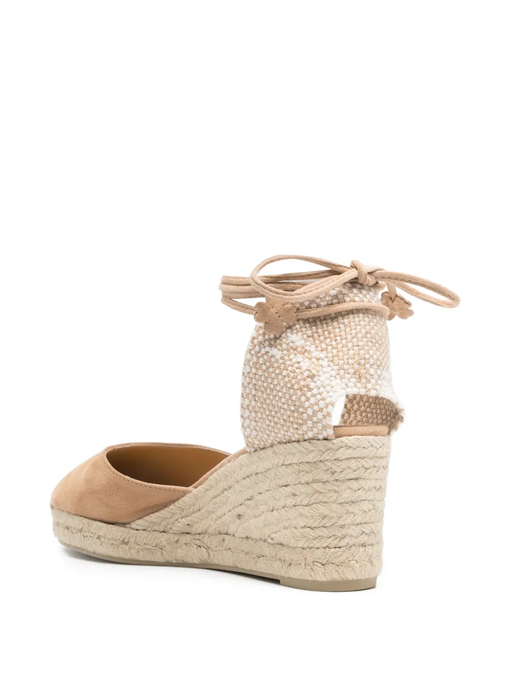 Castañer Carina espadrilles met gestrikt enkelbandje Beige