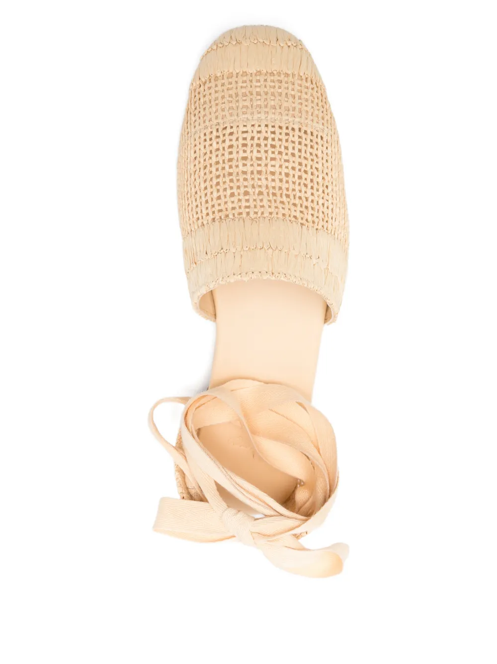 Castañer Gestrikte geweven espadrilles Beige