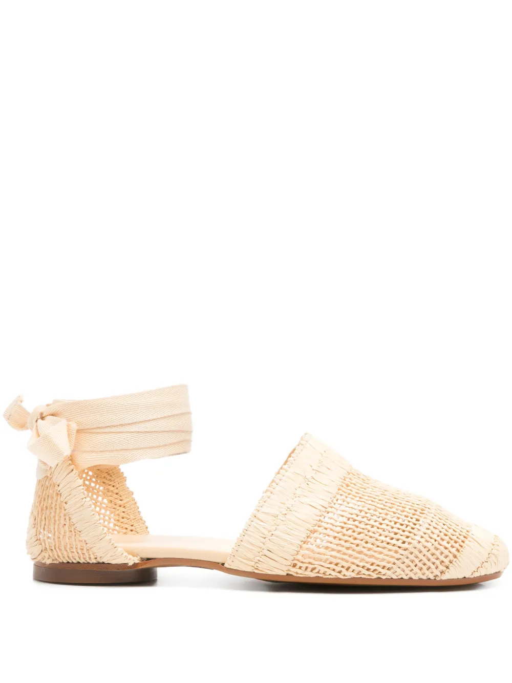 Castañer Gestrikte geweven espadrilles Beige