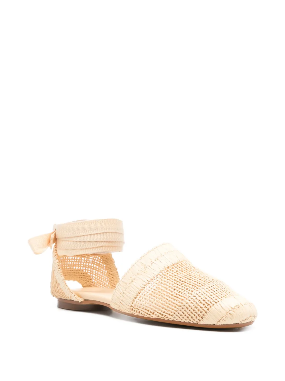 Castañer Gestrikte geweven espadrilles Beige