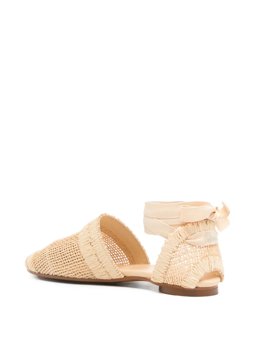 Castañer Gestrikte geweven espadrilles Beige