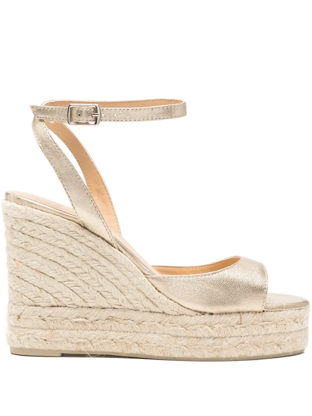 Castañer Espadrilles met enkelbandje Goud