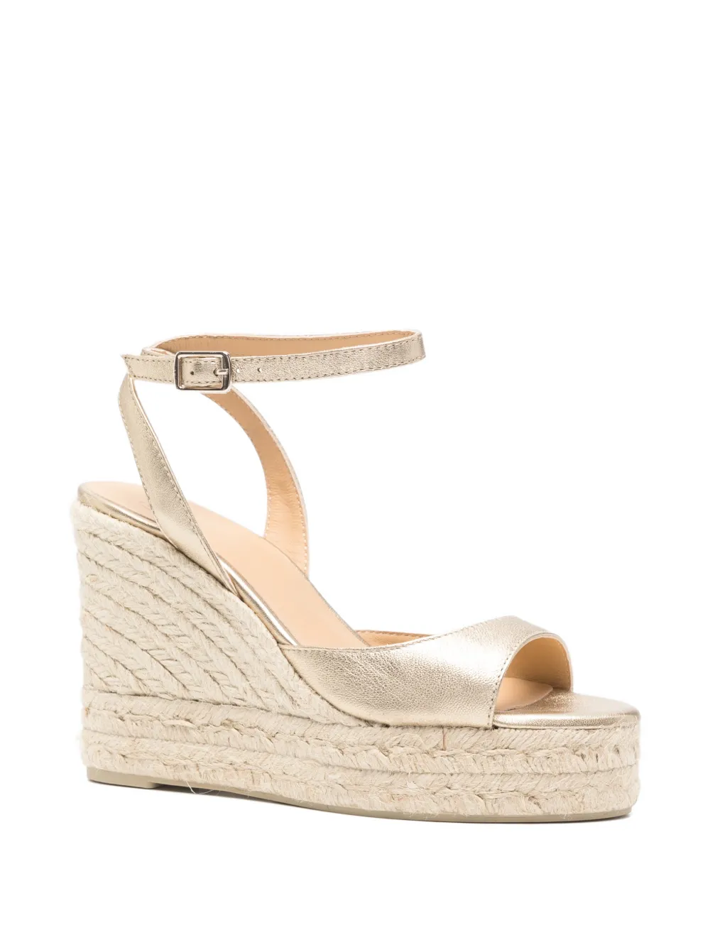 Castañer Espadrilles met enkelbandje Goud