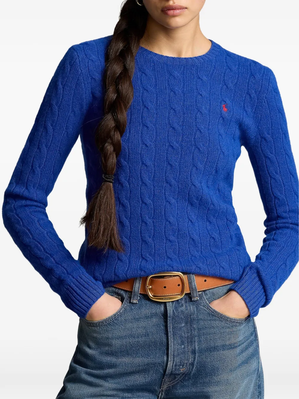 Polo Ralph Lauren Kabelgebreide trui Blauw