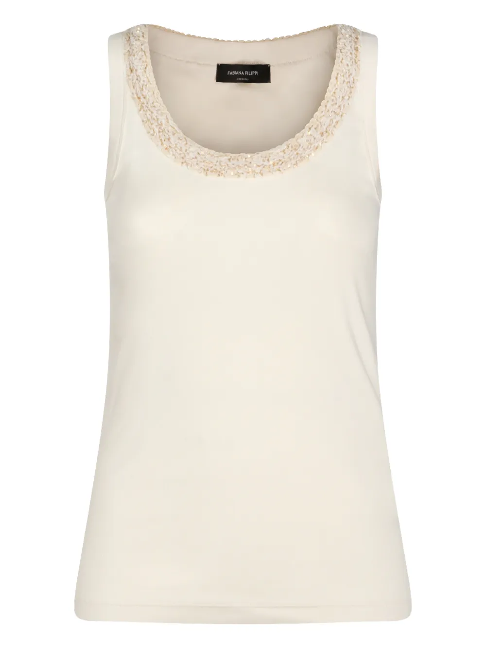 Fabiana Filippi sequin-embellished top - Toni neutri