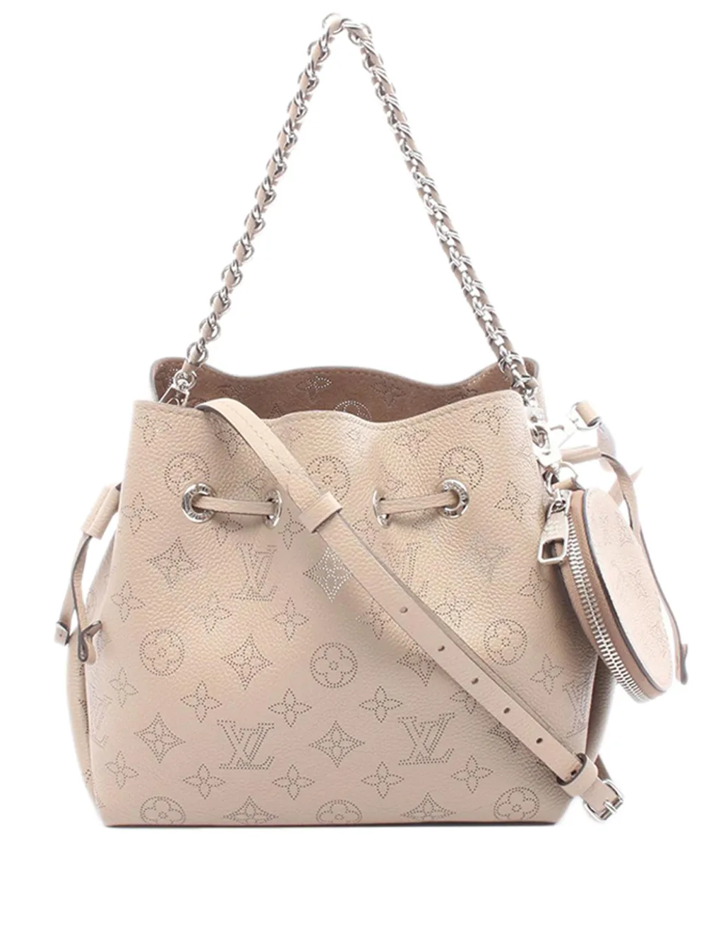 Louis Vuitton Pre-Owned 2021-2025 Monogram Mahina Bella bucket bag - Marrone