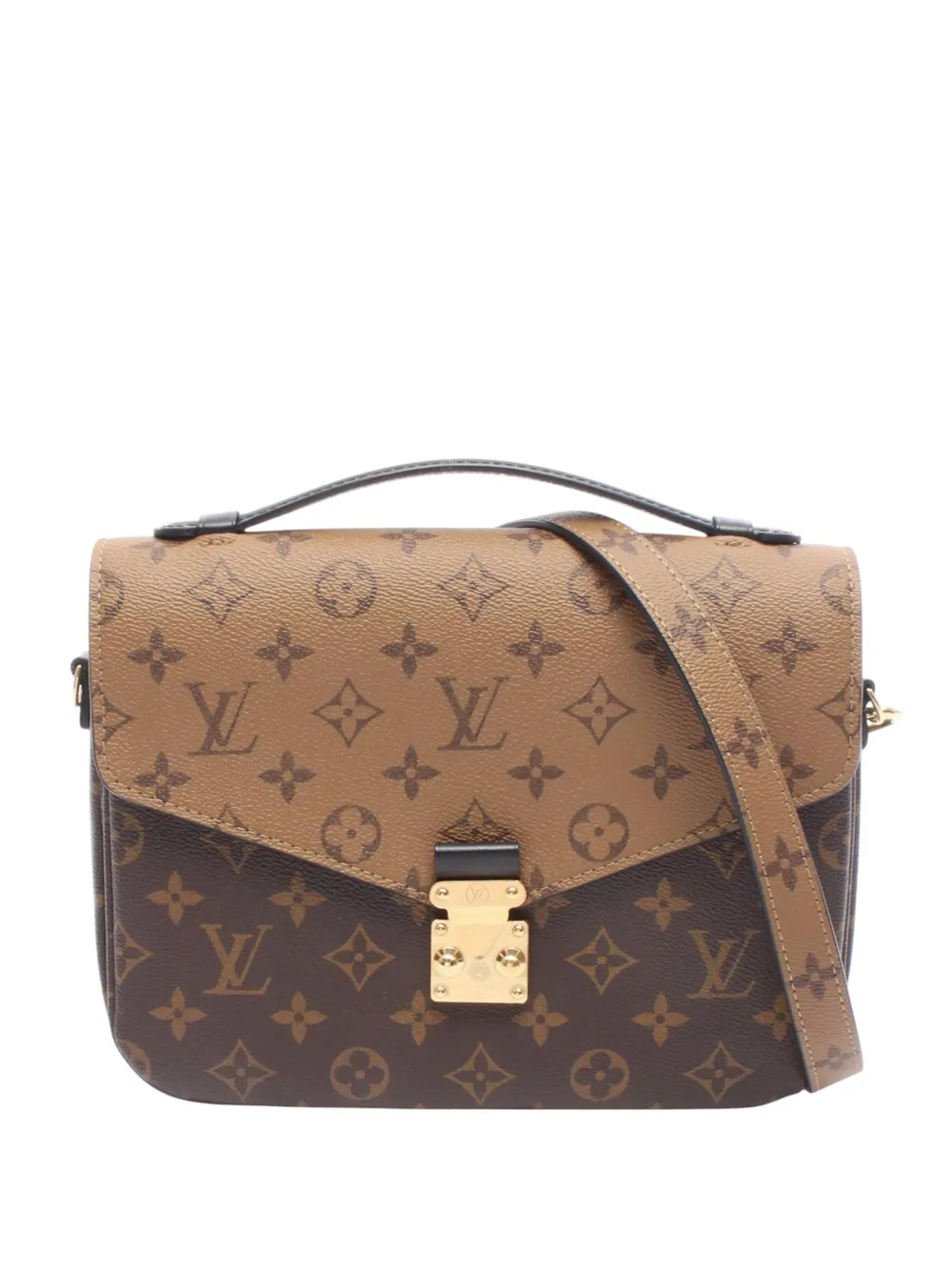 Louis Vuitton Pre-Owned 2021-2025 Monogram Reverse Pochette Metis satchel - Marrone