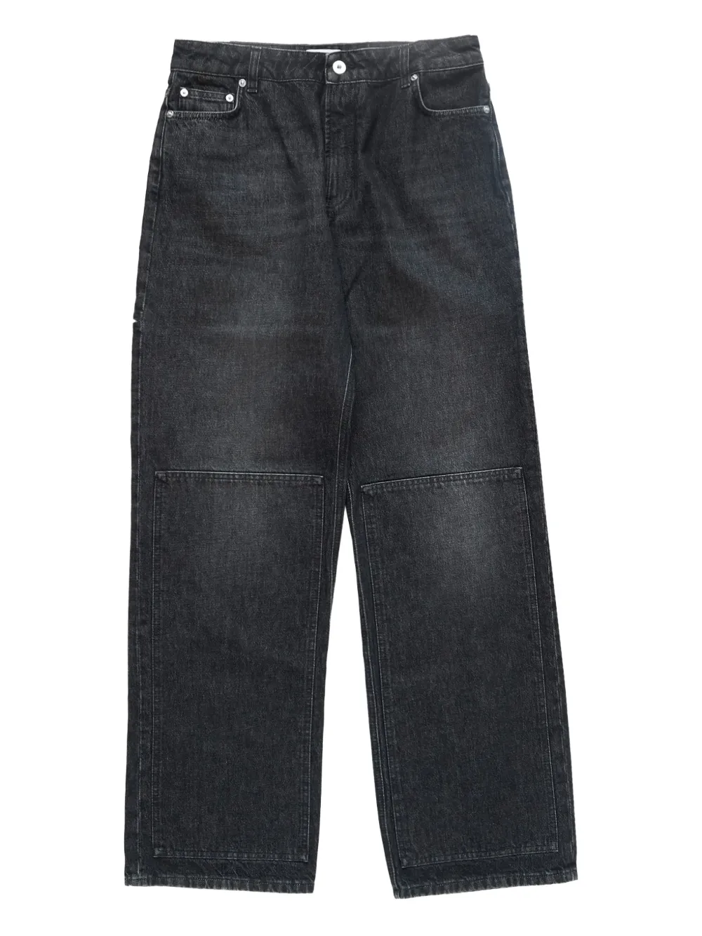 Jean Paul Gaultier cut-out denim jeans - Schwarz