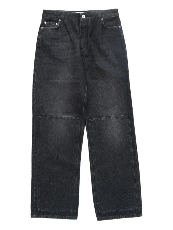 Jean Paul Gaultier Cut-out Denim Jeans in Black