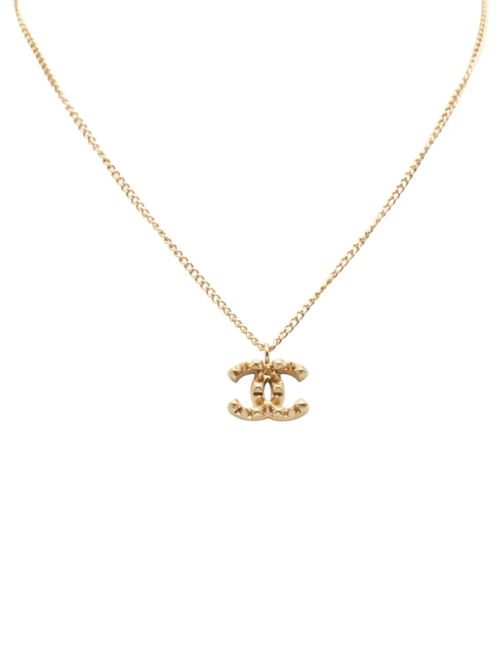 CHANEL Pre-Owned 2003 CC Gold Plated Pendant Necklace costume necklace - Oro