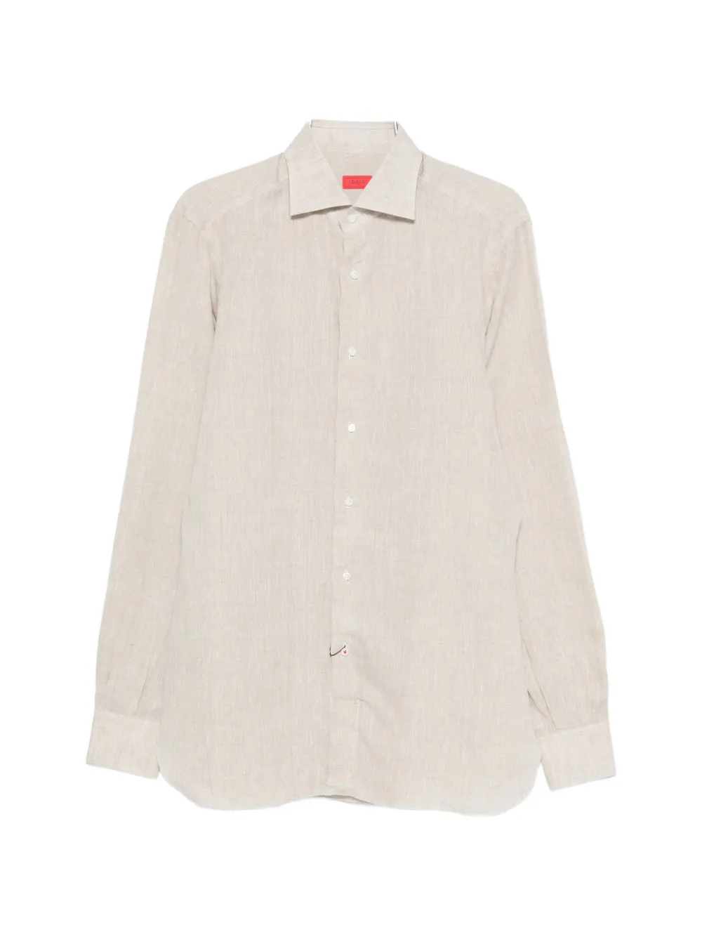 Isaia buttoned long-sleeve shirt - Toni neutri