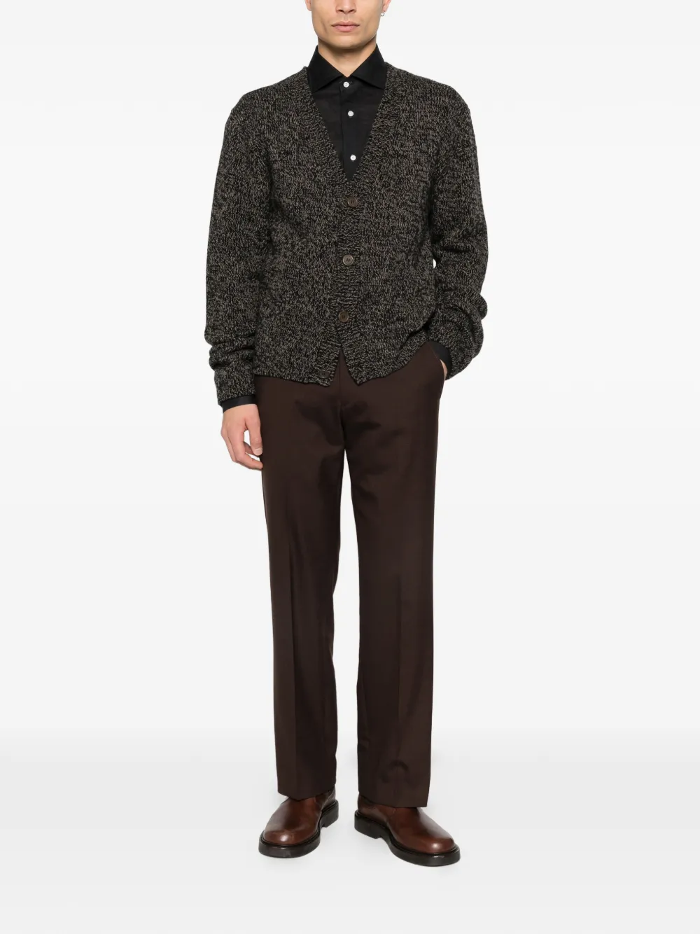 Isaia buttoned shirt - Zwart