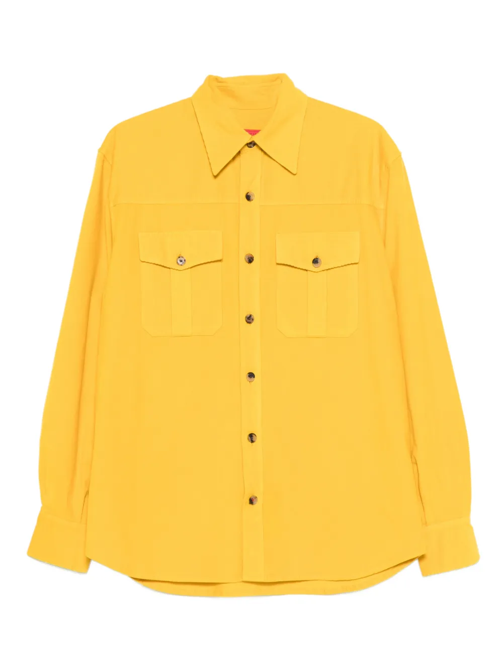 Isaia chest-pocket shirt - Yellow