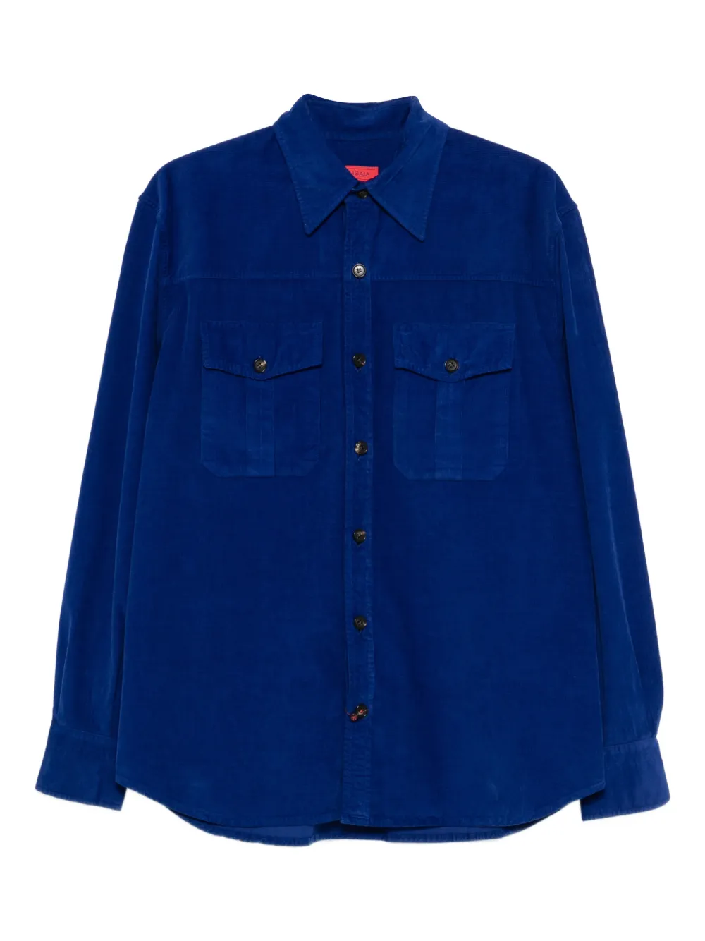 Isaia chest-pocket shirt - Blu