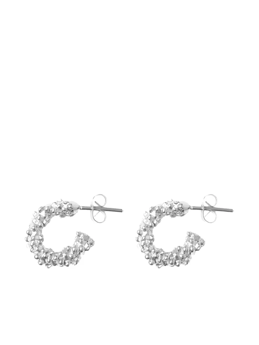 Nassimoto Quinn hoop earrings - Argento