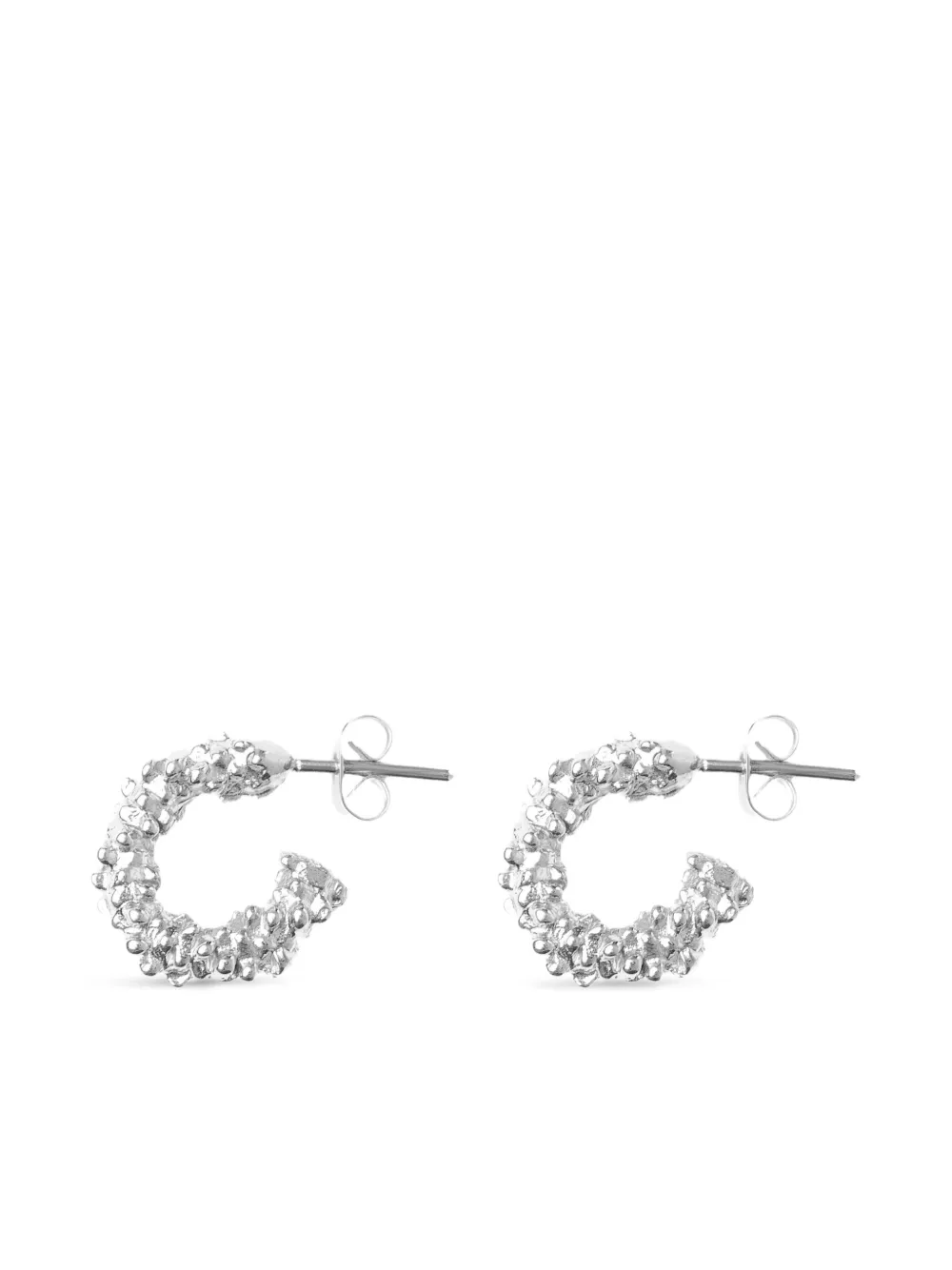 Nassimoto Quinn hoop earrings - Argento