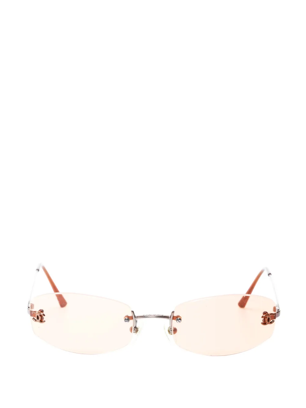 CHANEL Pre-Owned 2000s rimless sunglasses - Argento