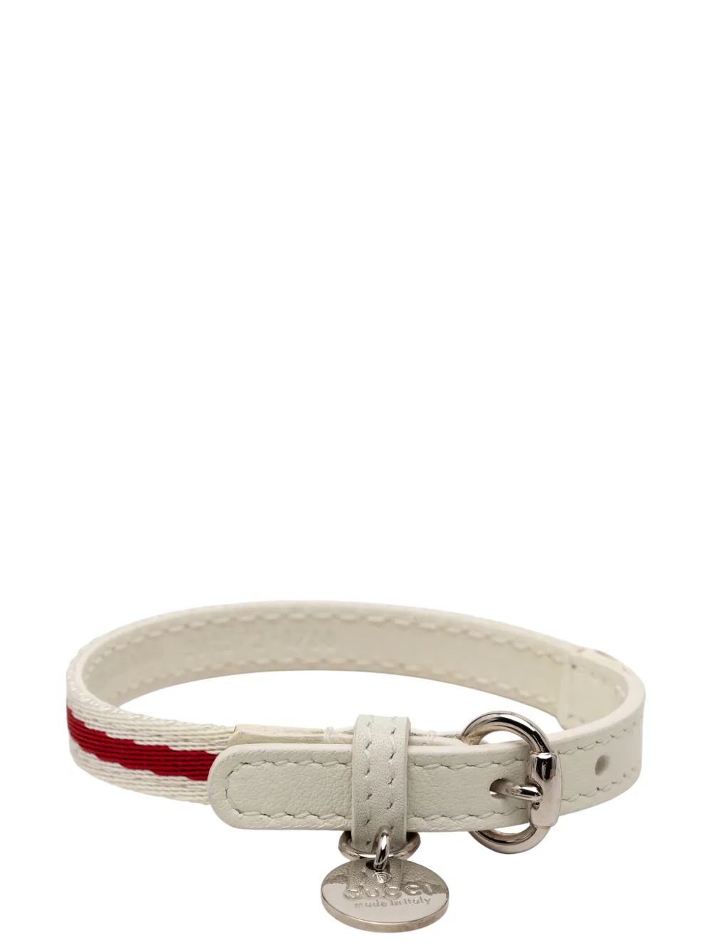 Gucci Pre-Owned 2000-2015 Gucci Loves You Leather Bracelet costume bracelet - Bianco