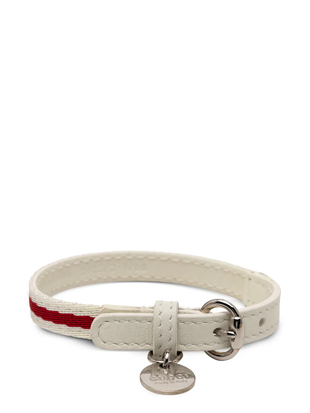 Gucci Pre-Owned 2000-2015 Gucci Loves You Leather Bracelet costume bracelet - Bianco