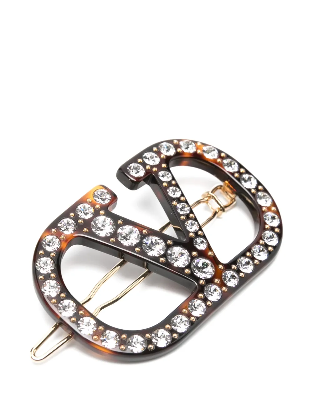 logo embellished hair accessory