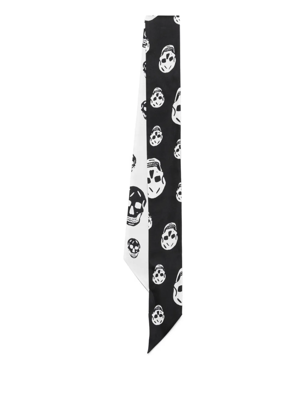 Alexander McQueen skull-print scarf - Nero