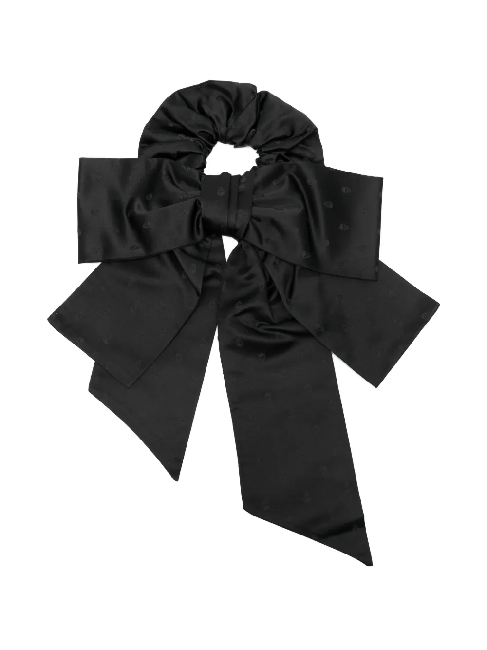 Alexander McQueen bow skull hair accessory - Nero