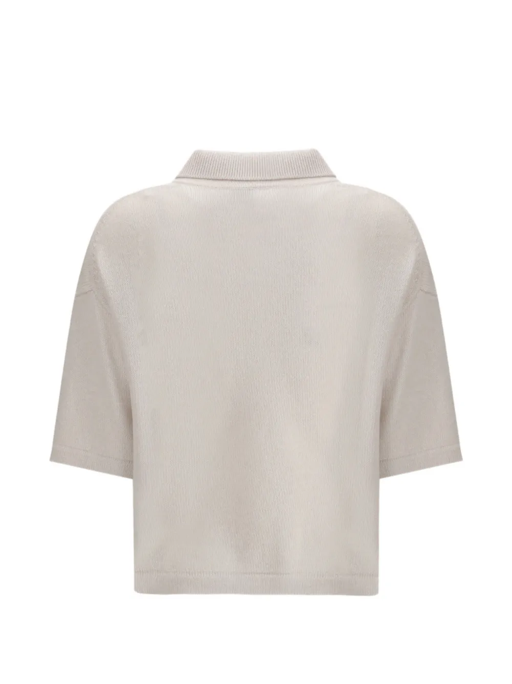 Allude buttoned polo knitwear - Beige