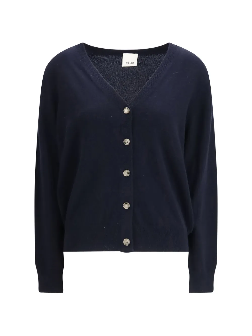 Allude V-neck button cardigan - Blu