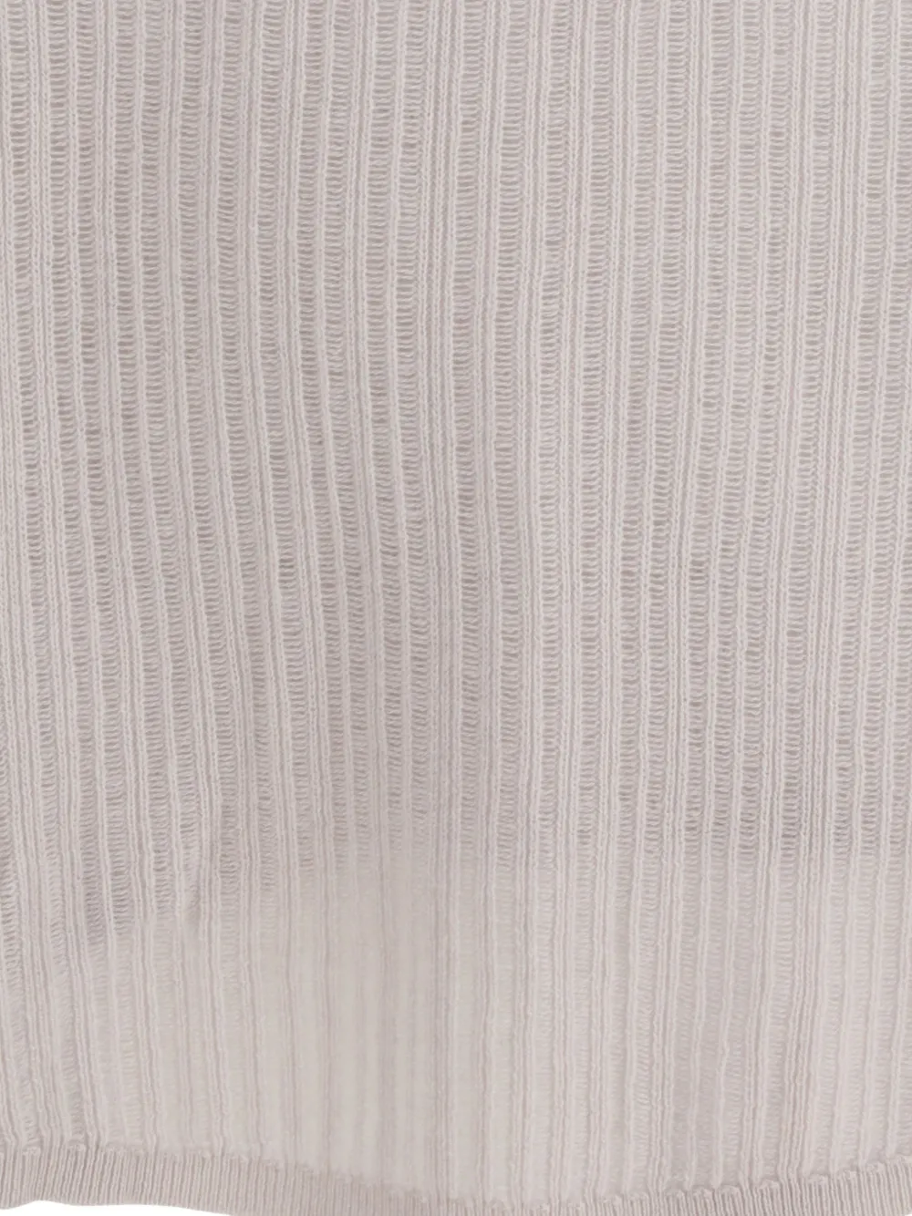 Allude Ribgebreide trui met boothals Beige