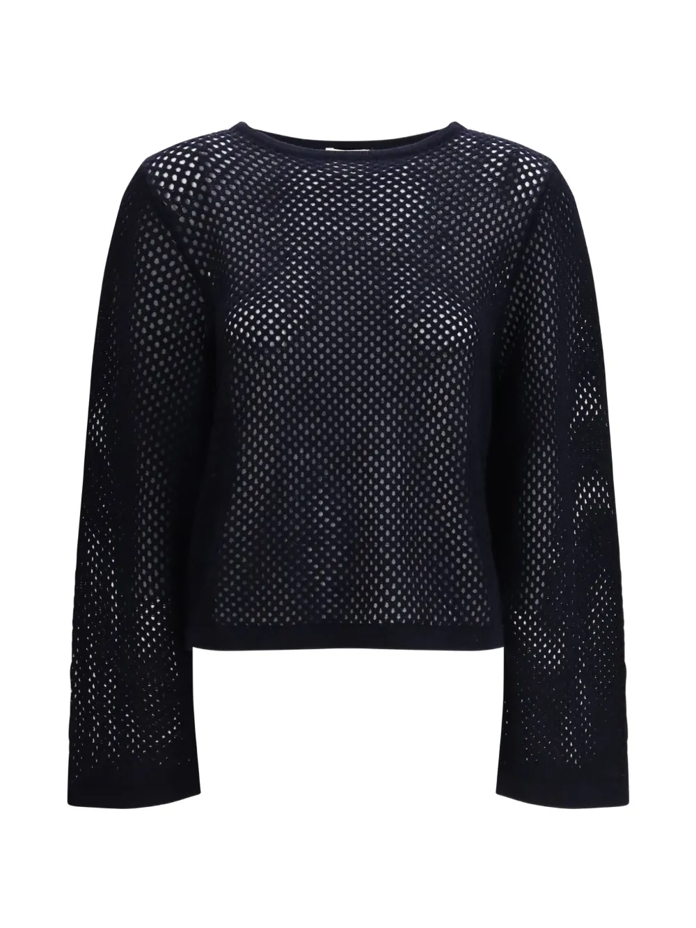 Allude boatneck knit sweater - Nero