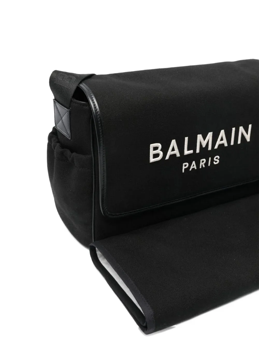  Balmain Kids Logo Strap Bag - Black 