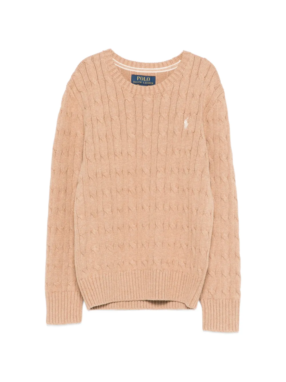 POLO RALPH LAUREN KIDS cable-knit sweater - Toni neutri